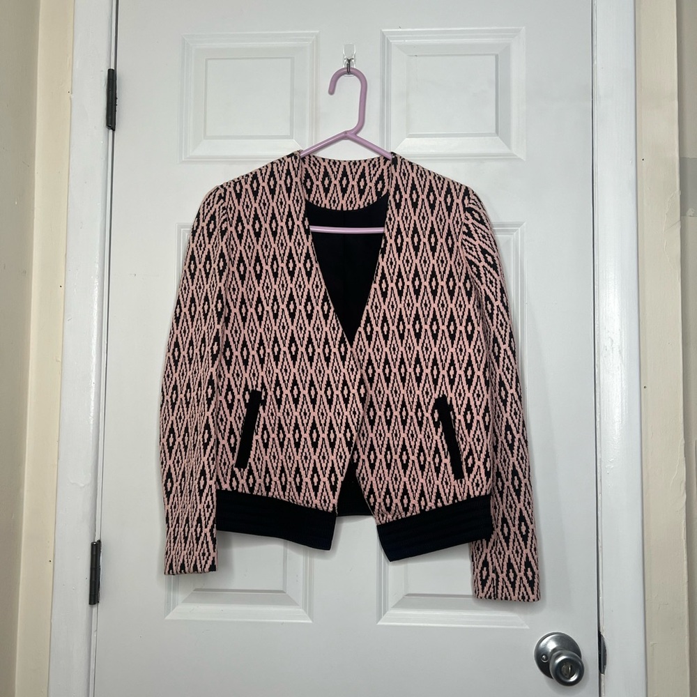 Pattern Pink and Black Women's Jacket